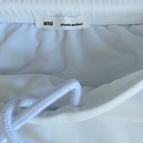 AMI Alexandre Mattiussi Heart Swim Briefs White - Picture 6 of 7